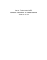 JA USA Financial Statement 2014-15 cover